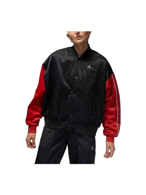 Jordan (WMNS) Air Jordan Flight Renegade Jacket 'Black Red' DV1414-010
