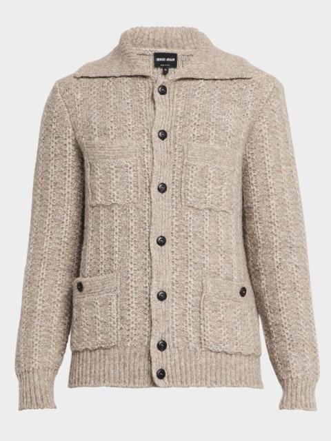 GIORGIO ARMANI Men's 4-Pocket Cardigan Jacket