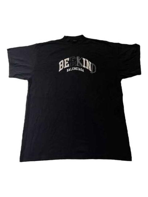 BALENCIAGA Balenciaga BE KIND Crewneck T-shirt 'Black' 739028TPVD51569