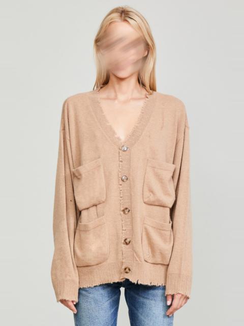 R13 MULTIPOCKET CARDIGAN - CAMEL