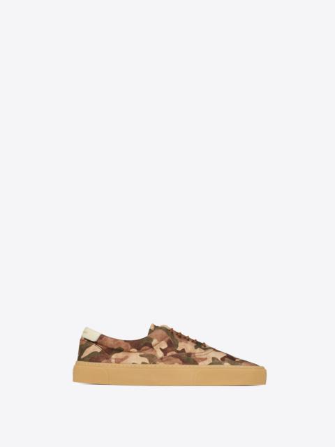 SAINT LAURENT venice sneakers in camouflage-print canvas