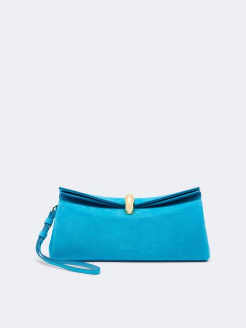 JACQUEMUS Valérie croc-effect leather clutch