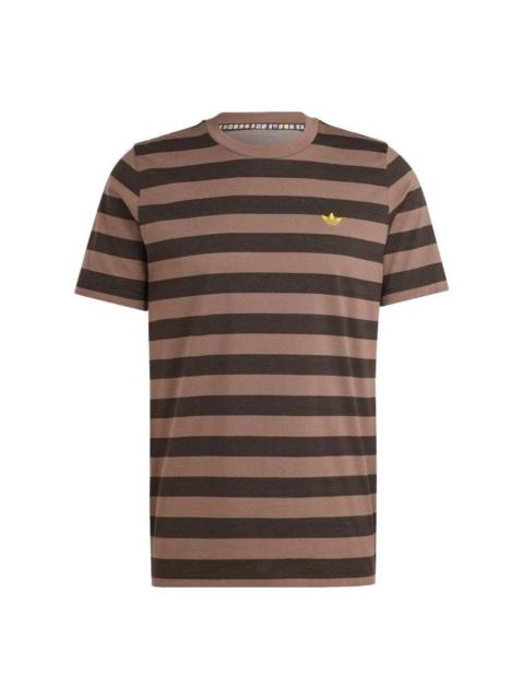 adidas Nice Striped T-Shirt 'Brown' IR7586