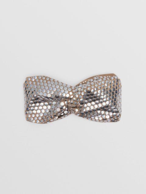 Burberry Metallic Paillette-embellished Silk Headband