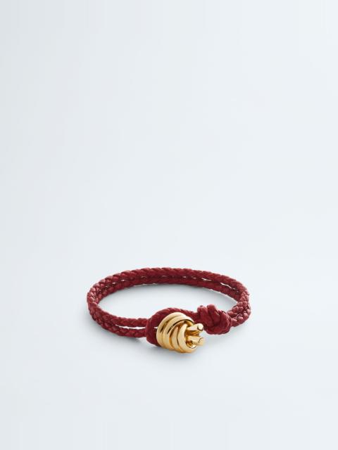 Bottega Veneta Knot Leather Bracelet
