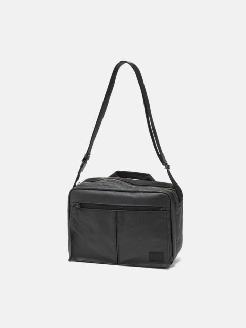 PORTER FREESTYLE Dyneema Leather Shoulder Bag #2 Black