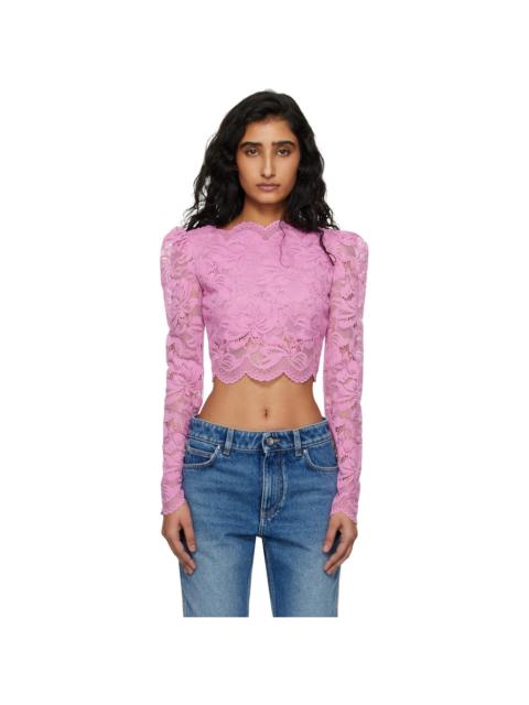 rabanne Pink Lace Top
