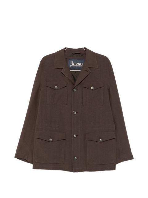 Herno four-pocket shirt jacket