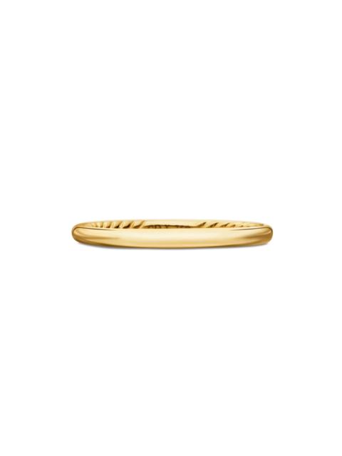 DAVID YURMAN Women's DY Eden Band Ring in 18K Yellow Gold, 2MM - Gold