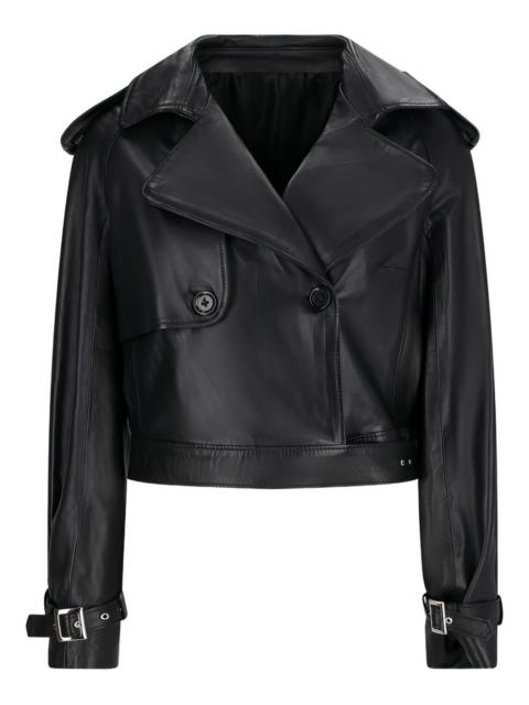 Alessandra Rich double-breasted bomber jacket