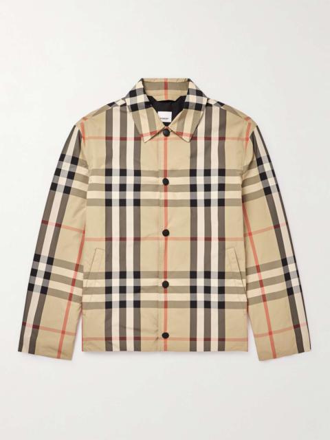 Burberry Checked Shell Coach Jacket