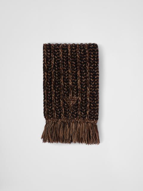 Wool and cashmere scarf