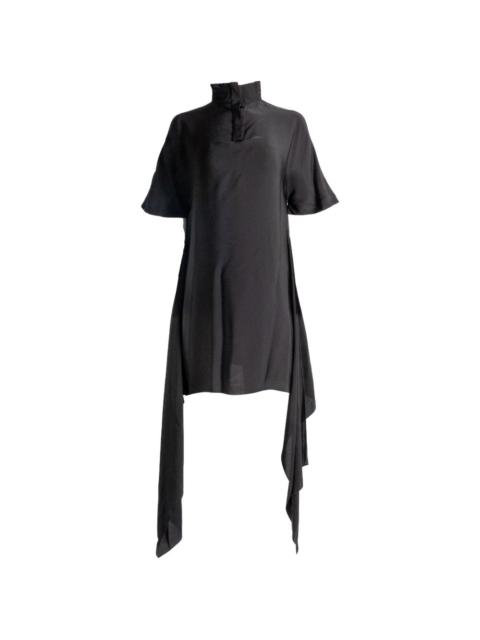 Alaïa draped high-neck dress