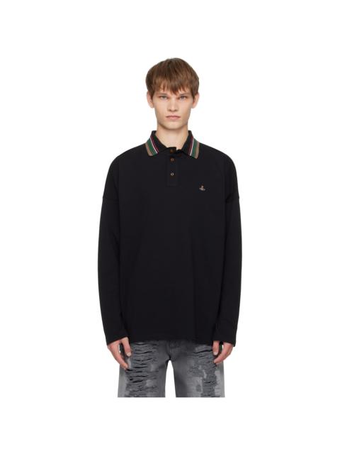 Vivienne Westwood Black LS Oversized Polo