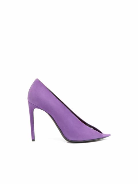 Valentino open-toe révélé suede pumps 105mm