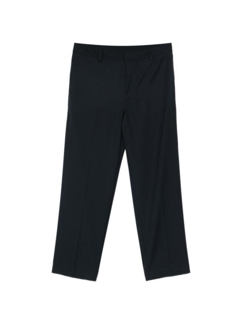 EMPORIO ARMANI logo detail wool trousers