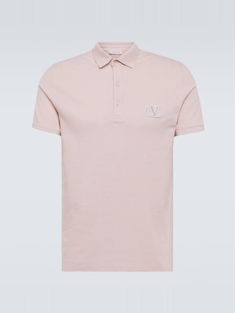 Valentino Logo cotton piqué polo shirt