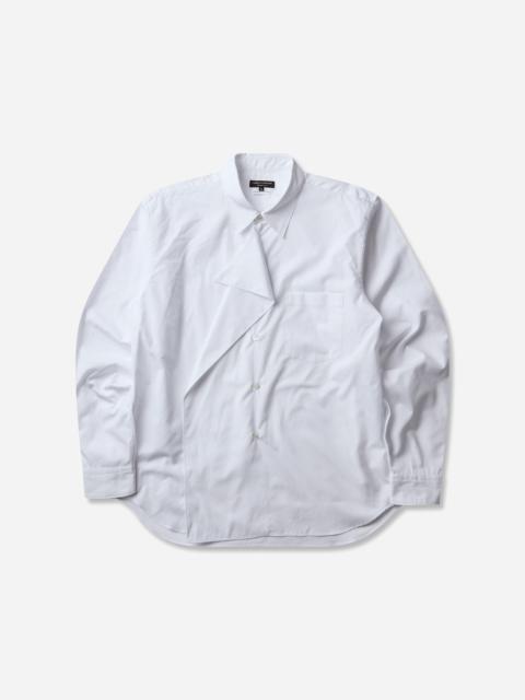 Comme des Garçons Homme Plus Men's Asymmetric Draped-Panel Shirt White