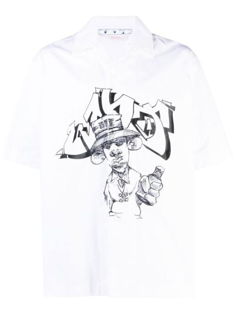 Off-White graphic-print short sleeve shirt