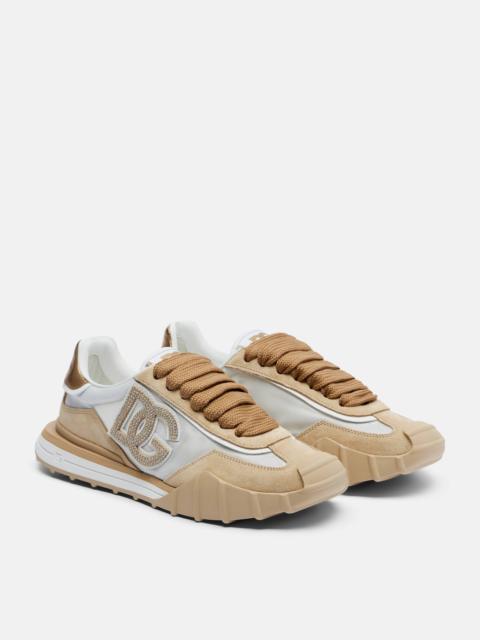 Dolce & Gabbana DG Athletic suede-trimmed sneakers