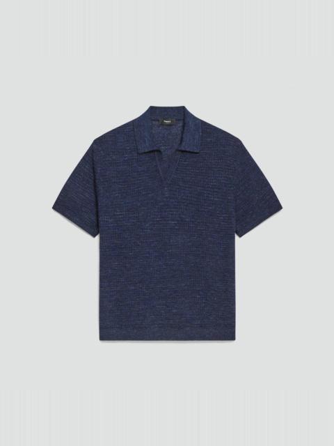 Theory Brenan Polo Shirt in Pacific Linen