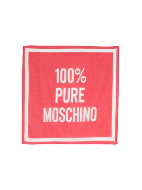 Moschino logo-jacquard scarf