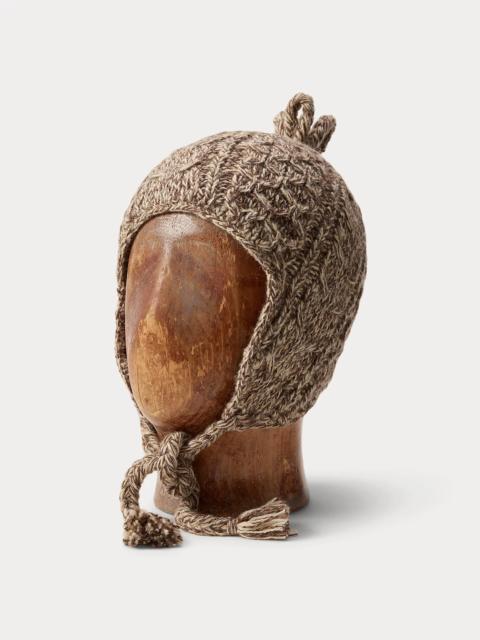 RRL by Ralph Lauren Aran-Knit Wool-Blend Earflap Cap