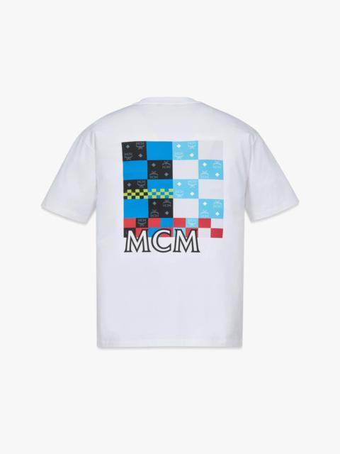 MCM Checkerboard Monogram T-Shirt in Organic Cotton