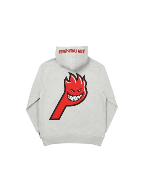 PALACE Palace Spitfire Live To Bun Hood Grey Marl