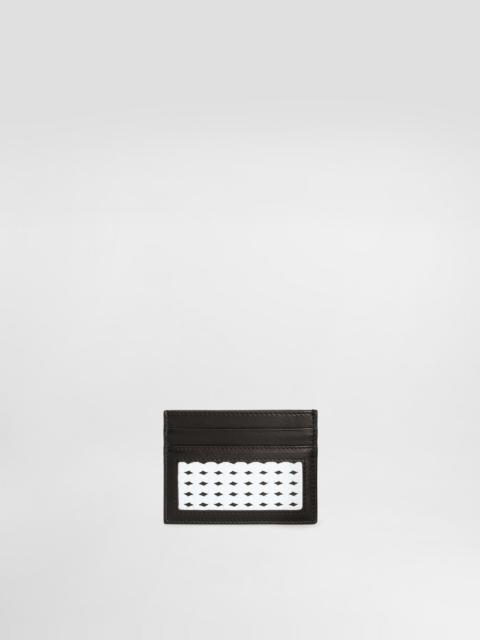 Dolce & Gabbana Woven plongé calfskin card holder