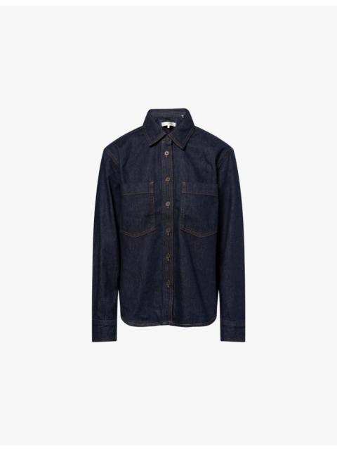 FRAME The Polished Long-Sleeves Denim Shirt