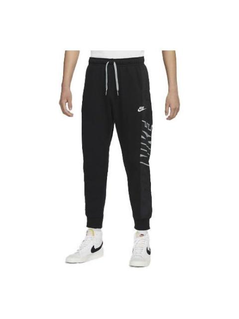 Nike Men's Nike Logo Printing Knit Lacing Bundle Feet Sports Pants/Trousers/Joggers Black DV1361-010