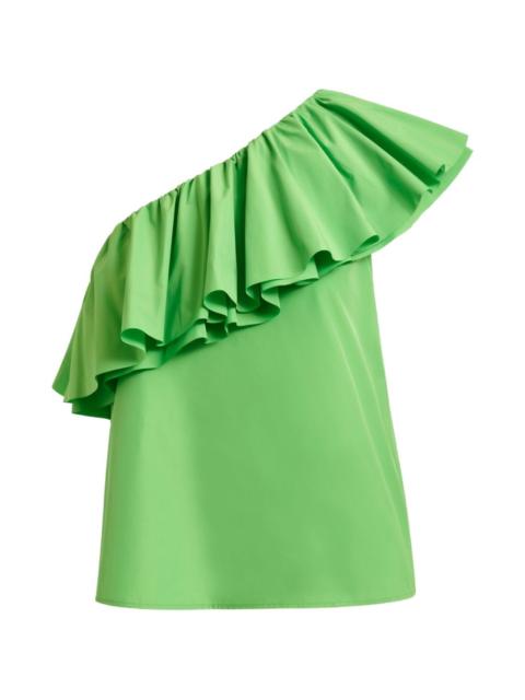 ESSENTIEL ANTWERP ruffled-detail asymmetric-neck blouse