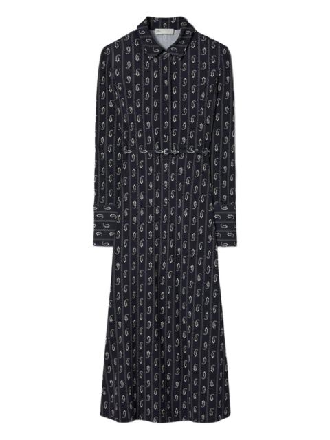 TORY BURCH paisley-print belted shirtdress