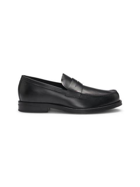 BOSS DRESSLETIC SLIP-ON PENNY LOAFERS IN LEATHER