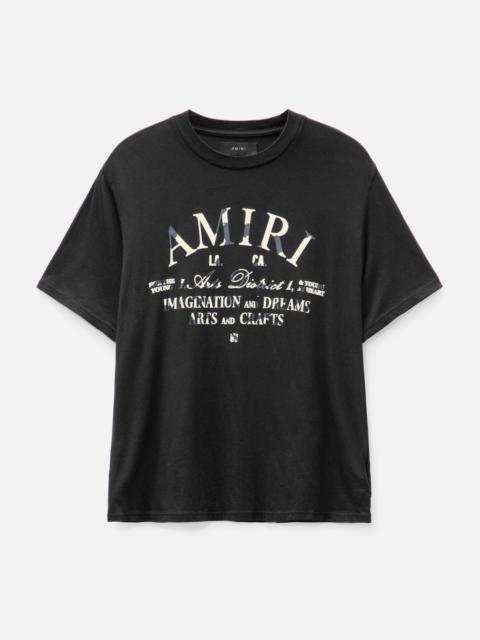 AMIRI AMIRI DISTRESSED ARTS DISTRICT T-SHIRT