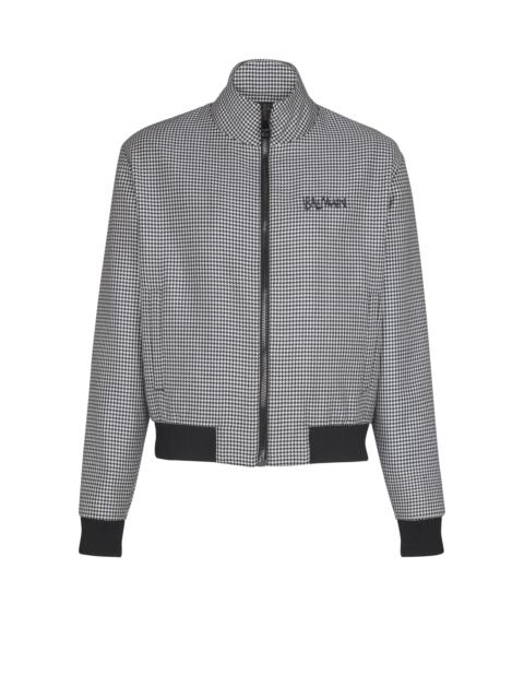 Balmain Houndstooth wool jacket