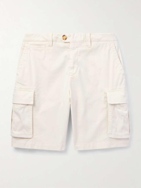 Brunello Cucinelli Straight-Leg Cotton-Blend Twill Cargo Shorts