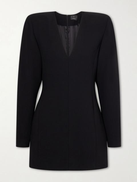 WARDROBE.NYC Woven mini dress Black