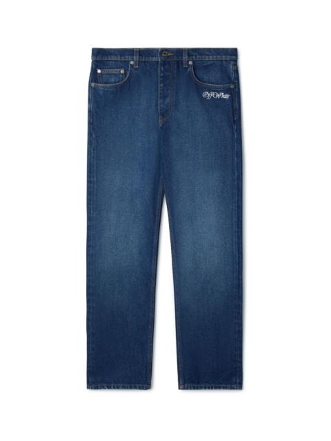 デニム・ジーパン Off-White SS23 JEANS TOYBOX (OWYB014_S23DEN0025100) Light blue Jeans with logo Off - SchaferandweinerShops Japan