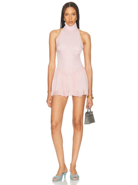 HELSA The Gemma Romper in Printed Silk Chiffon
