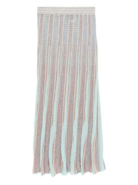 forte_forte striped midi skirt