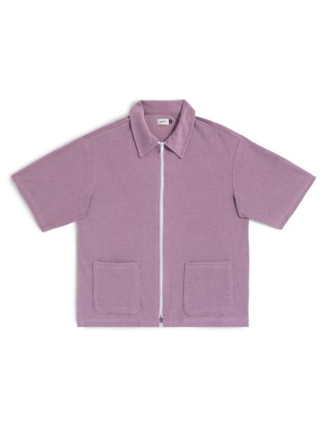 Bather Heather Terry Full-Zip Polo
