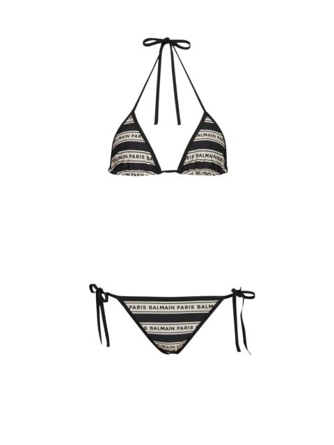 Balmain logo bikini