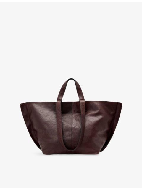 ALLSAINTS Lutece Oversized Leather Tote Bag