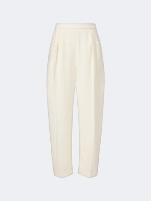 RÓHE Wool-blend bouclé barrel-leg pants