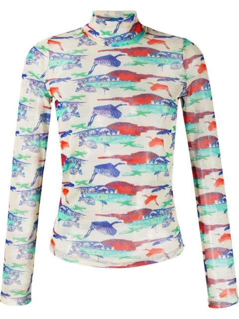 HENRIK VIBSKOV all-over graphic-print blouse
