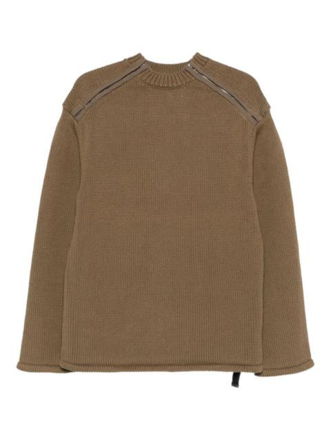 OAMC shoulder-zip detail sweater