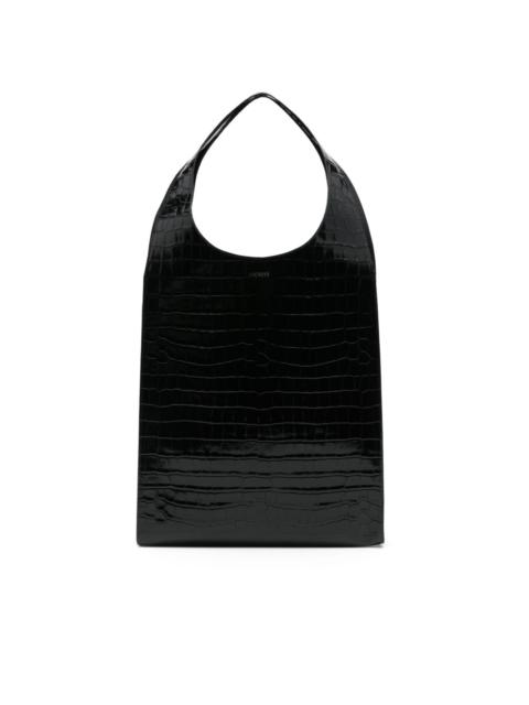 logo-print tote bag