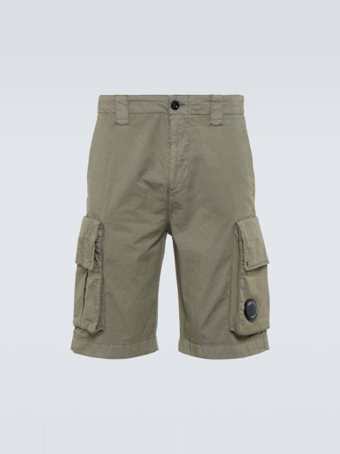 Cotton-blend cargo shorts